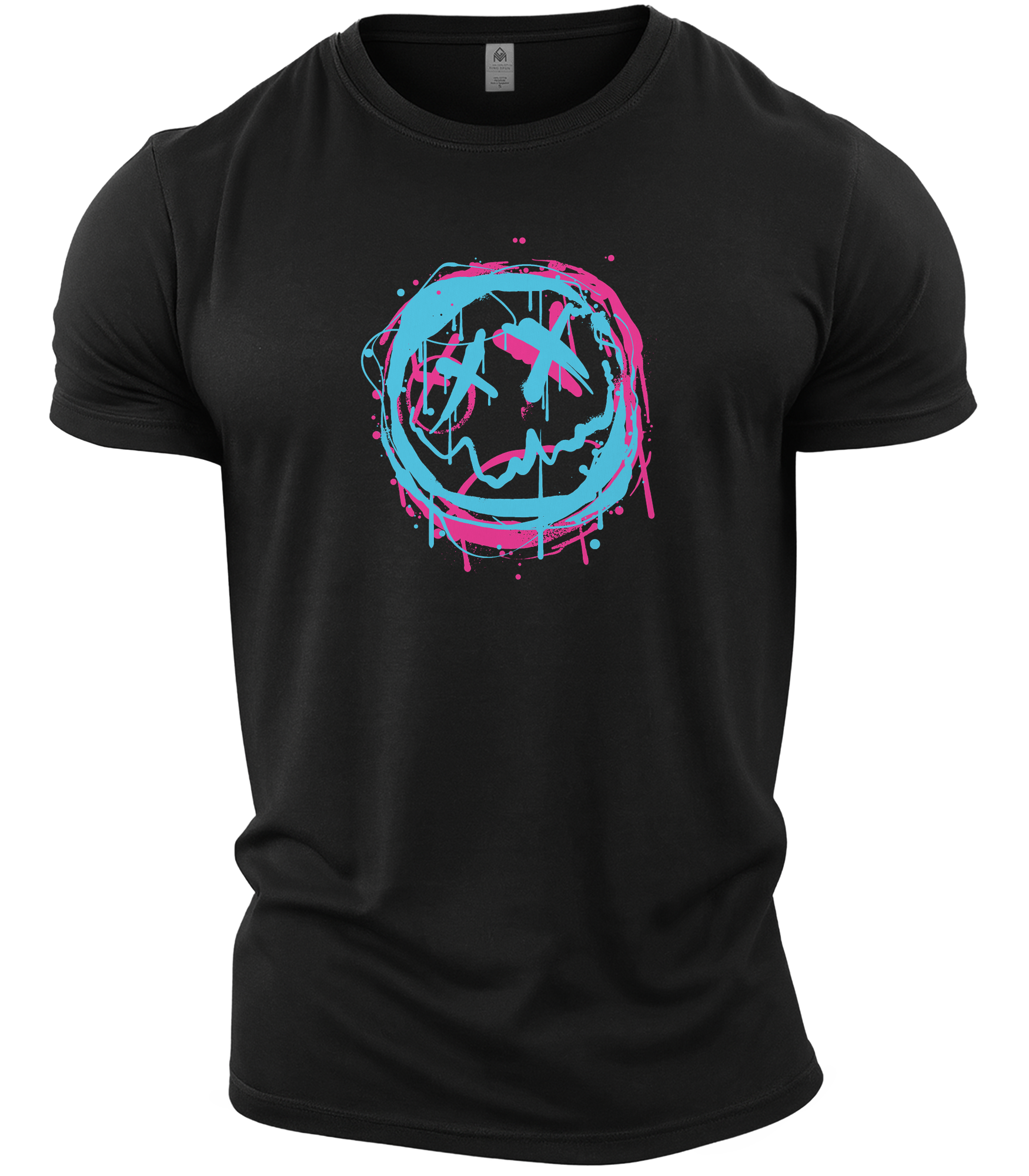 GYMTIER-TWISTEDSMILEY-GD001 - BLAC