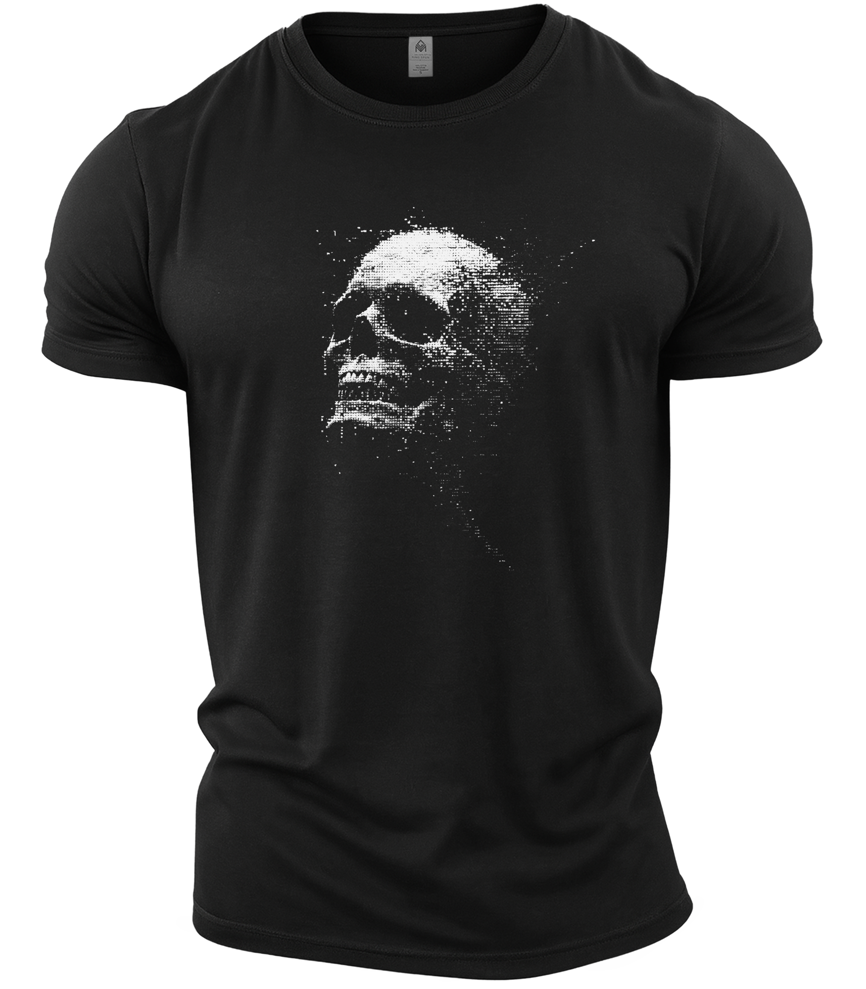 GYMTIER-SKULLPIXELLATED-GD001 - BLAC