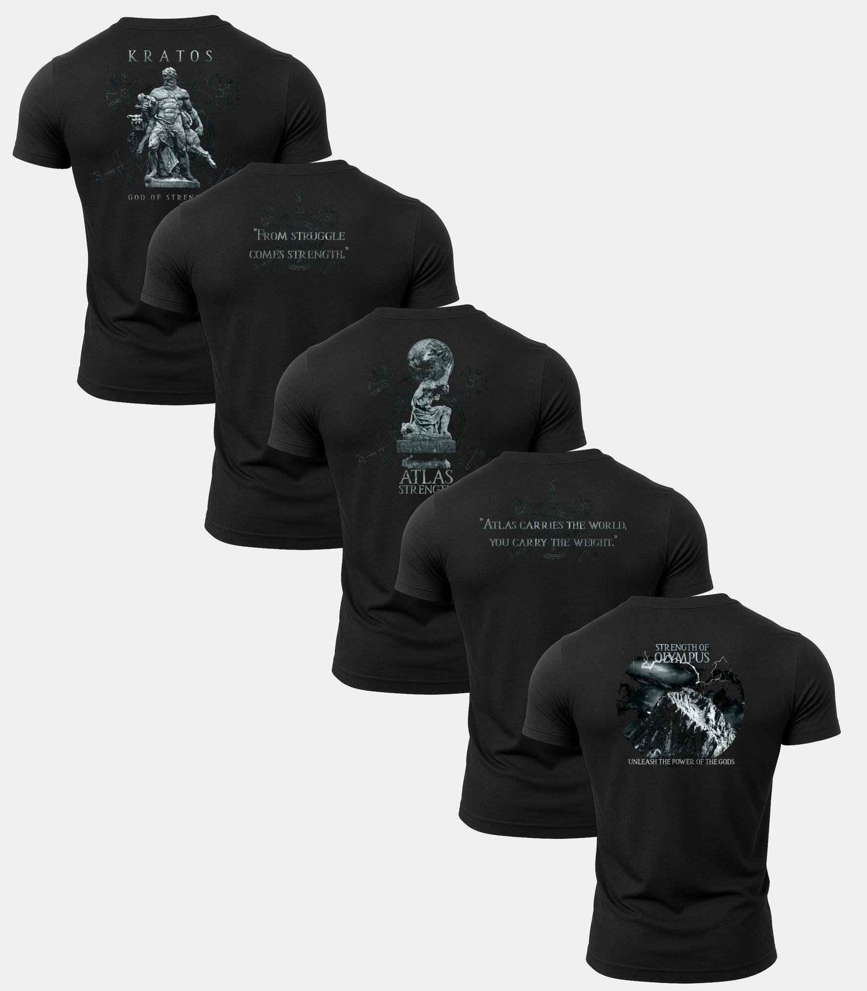 Atlas Strength Gym T-Shirt 5 Pack