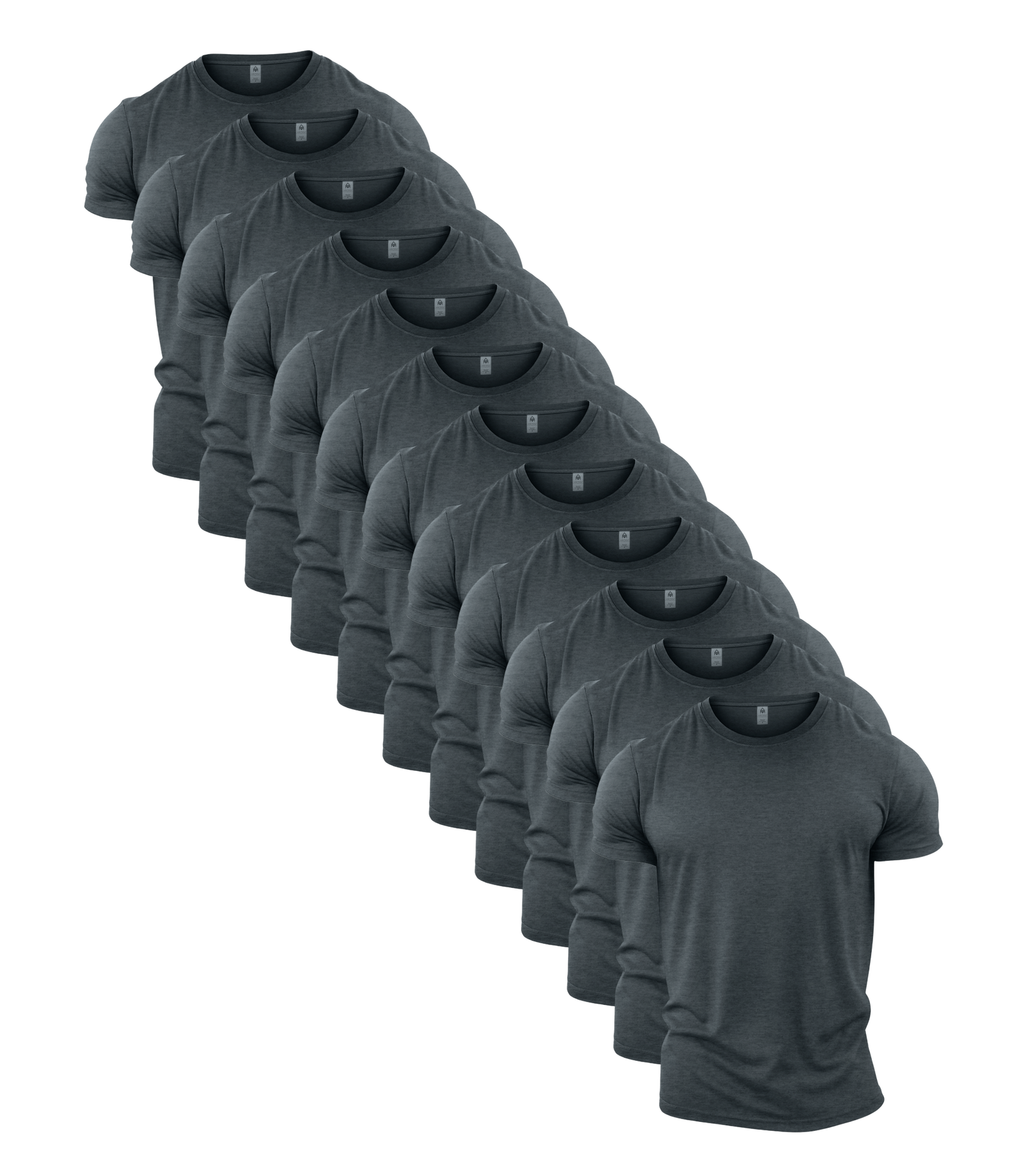 All Grey Crew Neck Gym T-Shirt 12 Pack