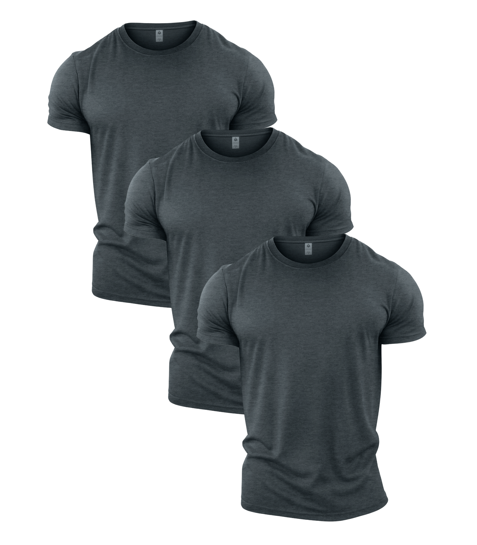 All Grey Crew Neck Gym T-Shirt 3 Pack