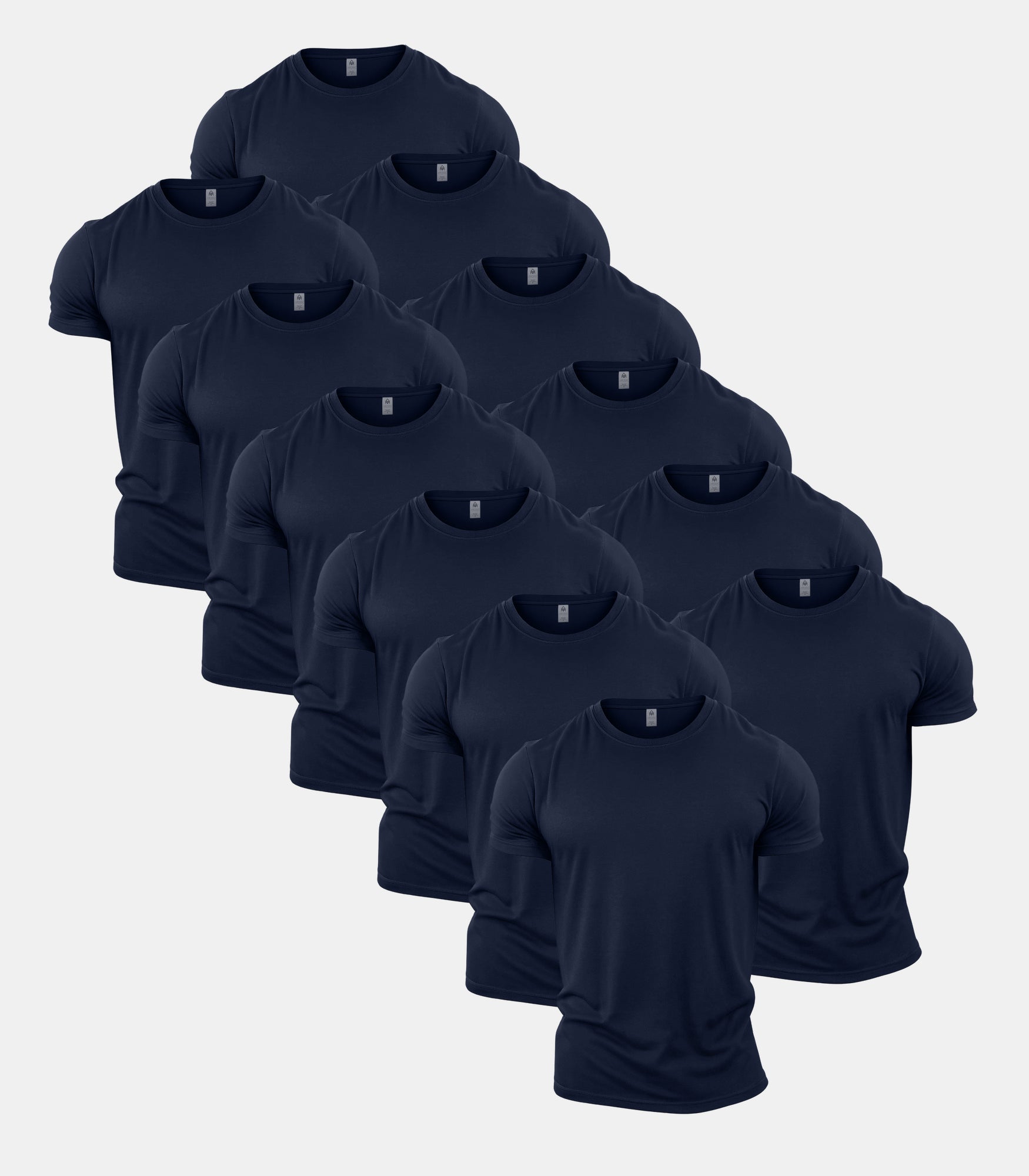All Navy Crew Neck Gym T-Shirt 12 Pack