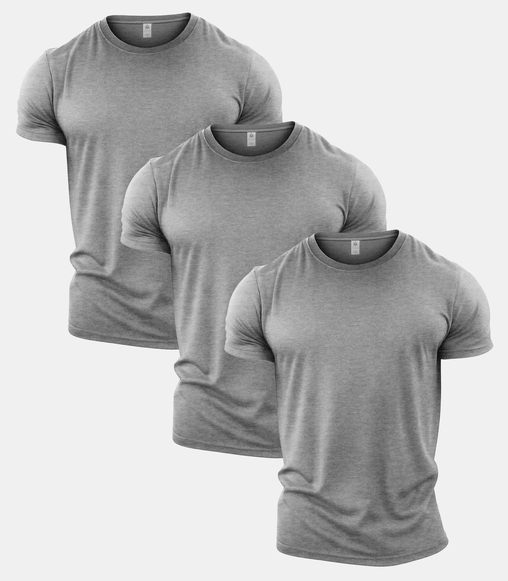 All Sport Grey Crew Neck Gym T-Shirt 3 Pack