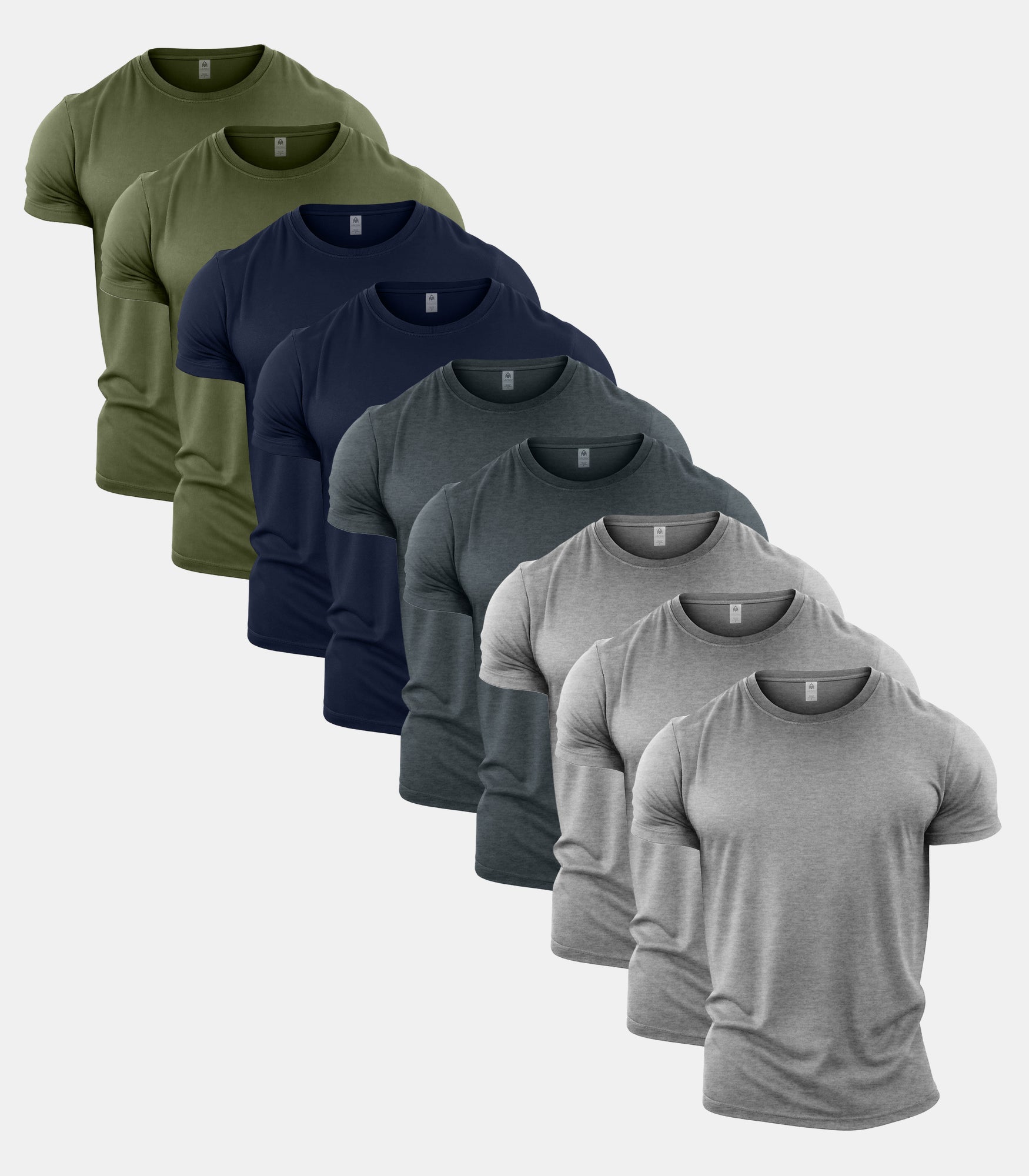Essentials Crew Neck Gym T-Shirt 9 Pack