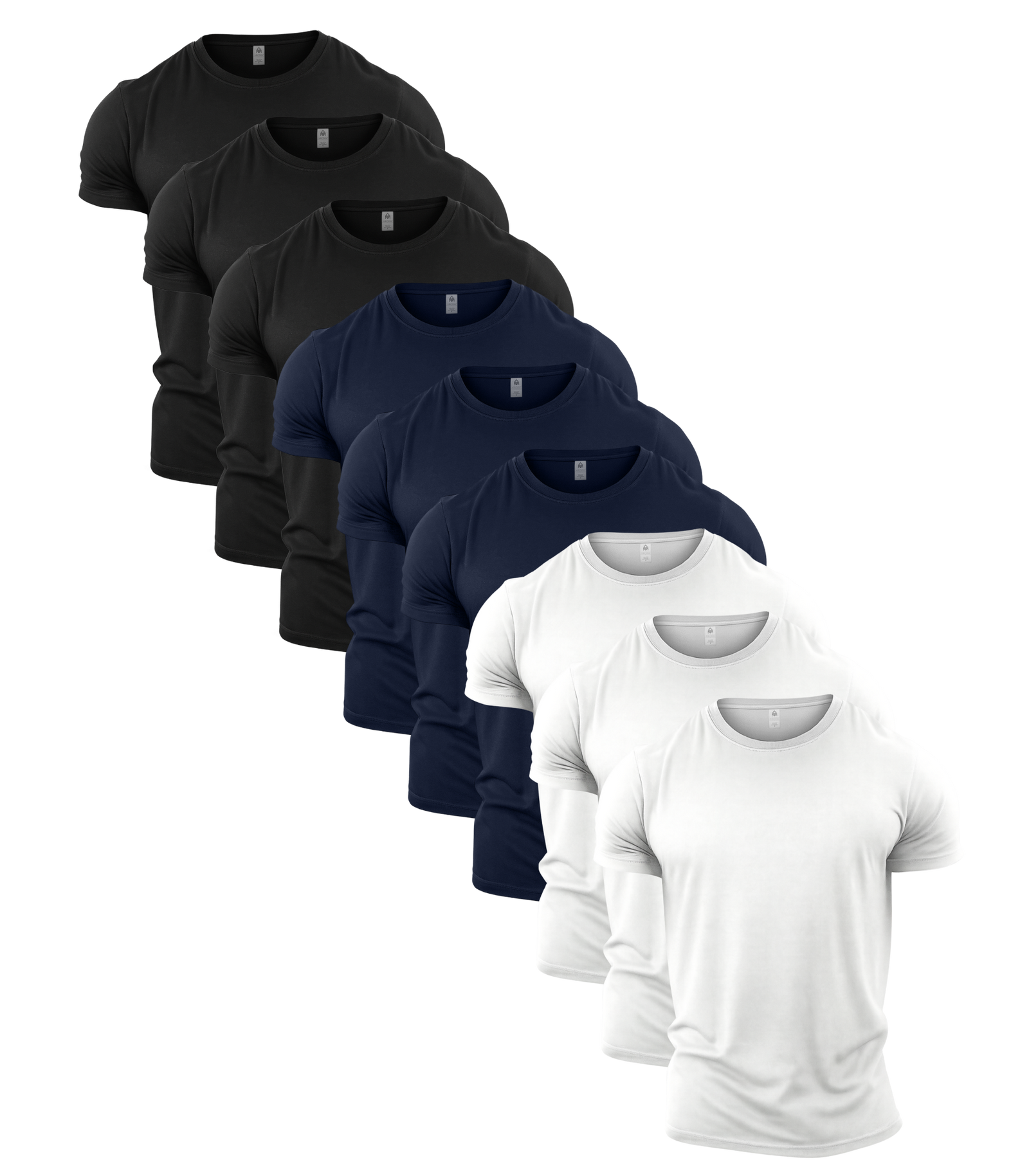 Standard Crew Neck Gym T-Shirt 9 Pack