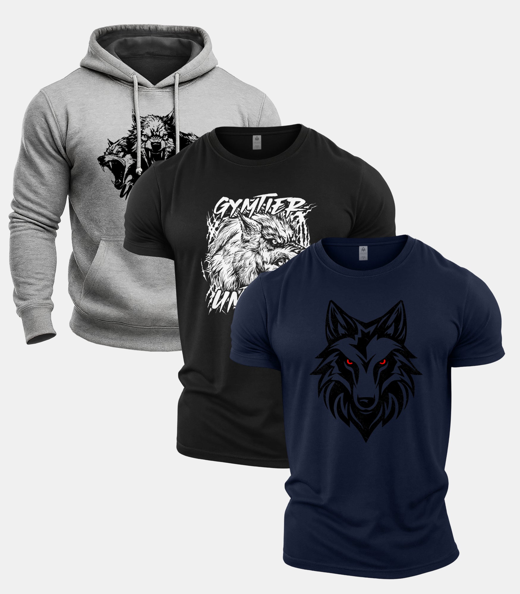 Gymtier Untamed Hoodie & Tee 3 Pack