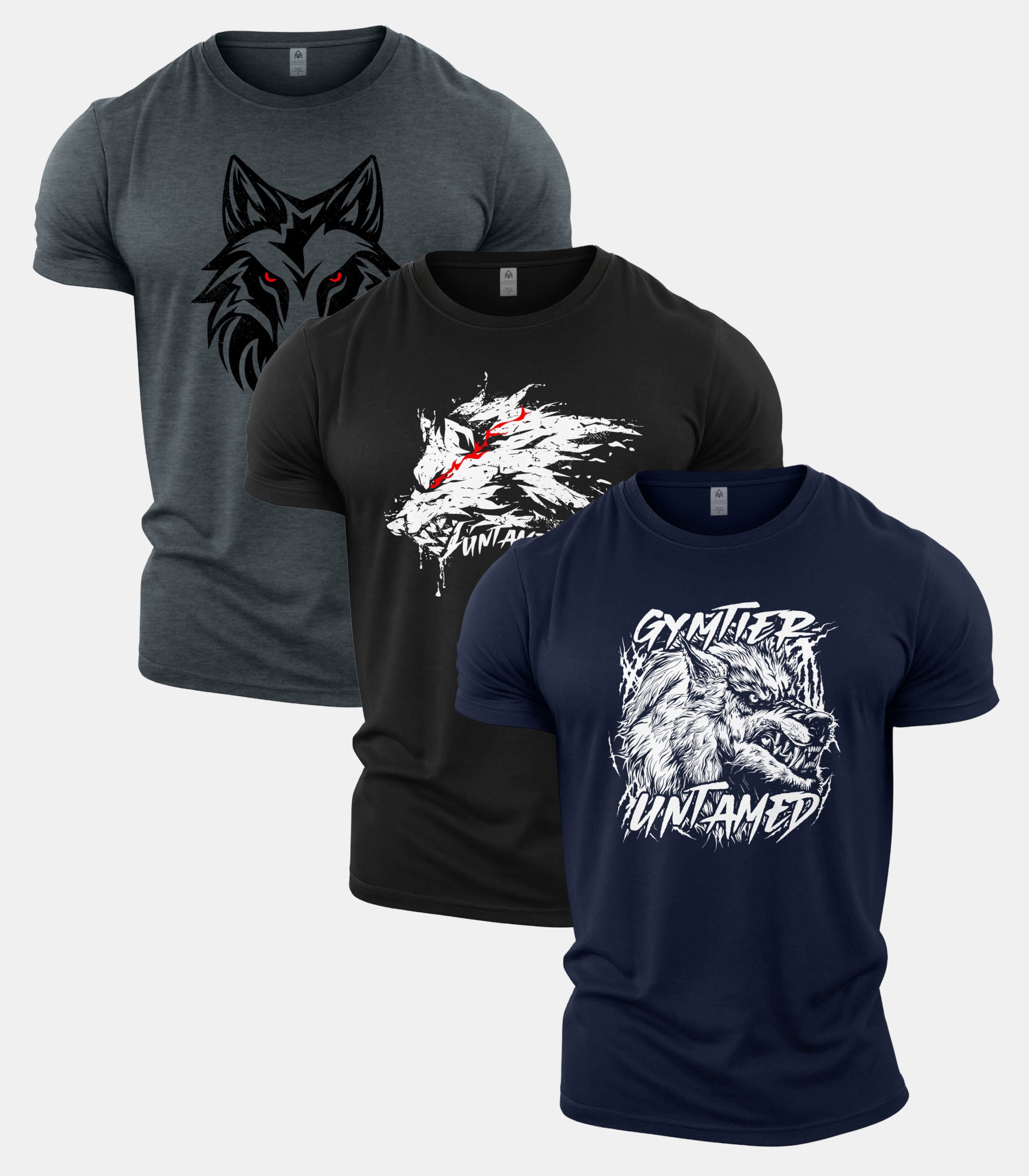 Gymtier Untamed Gym T-Shirt 3 Pack