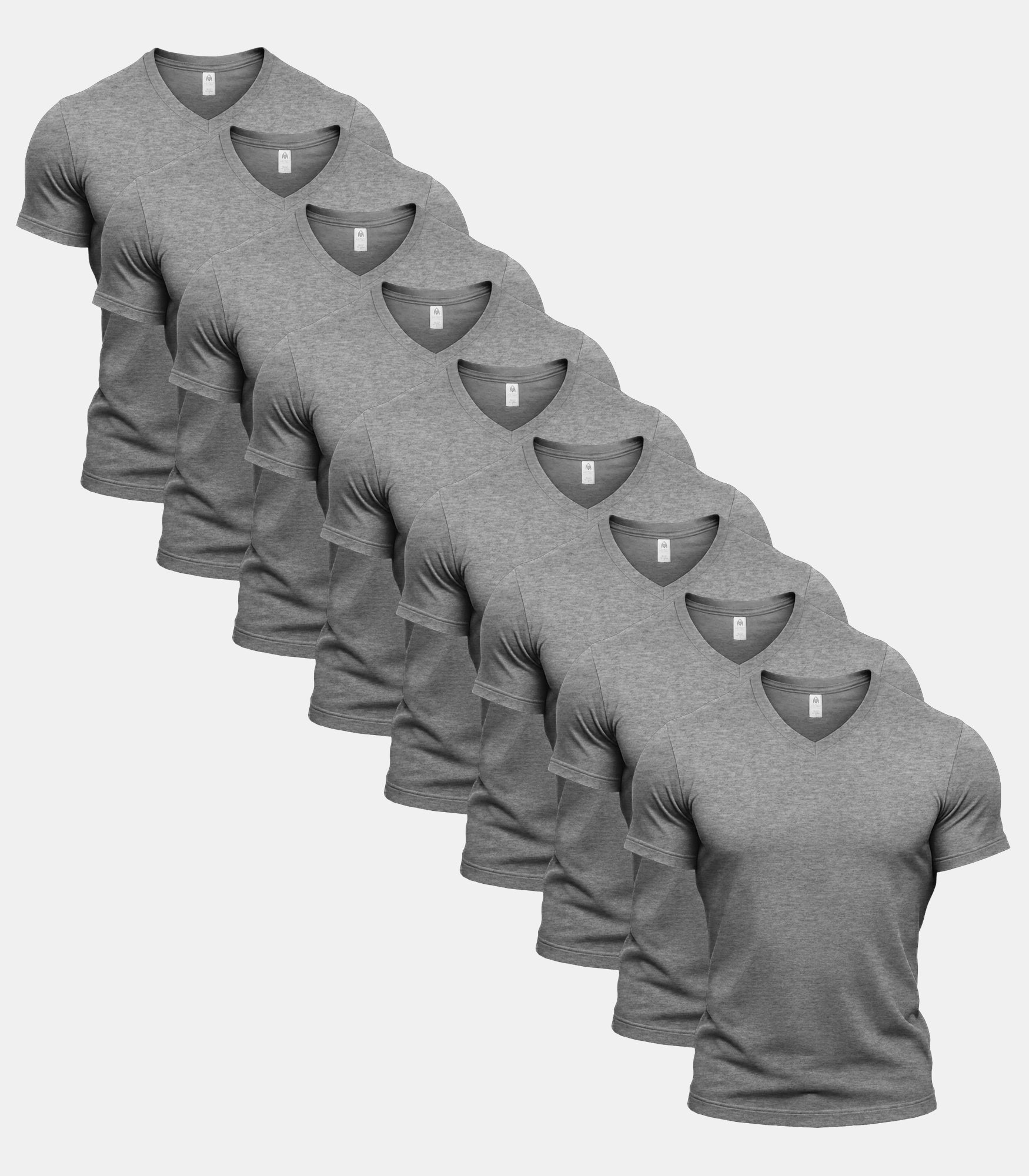 All Sport Grey V-Neck 9 Pack
