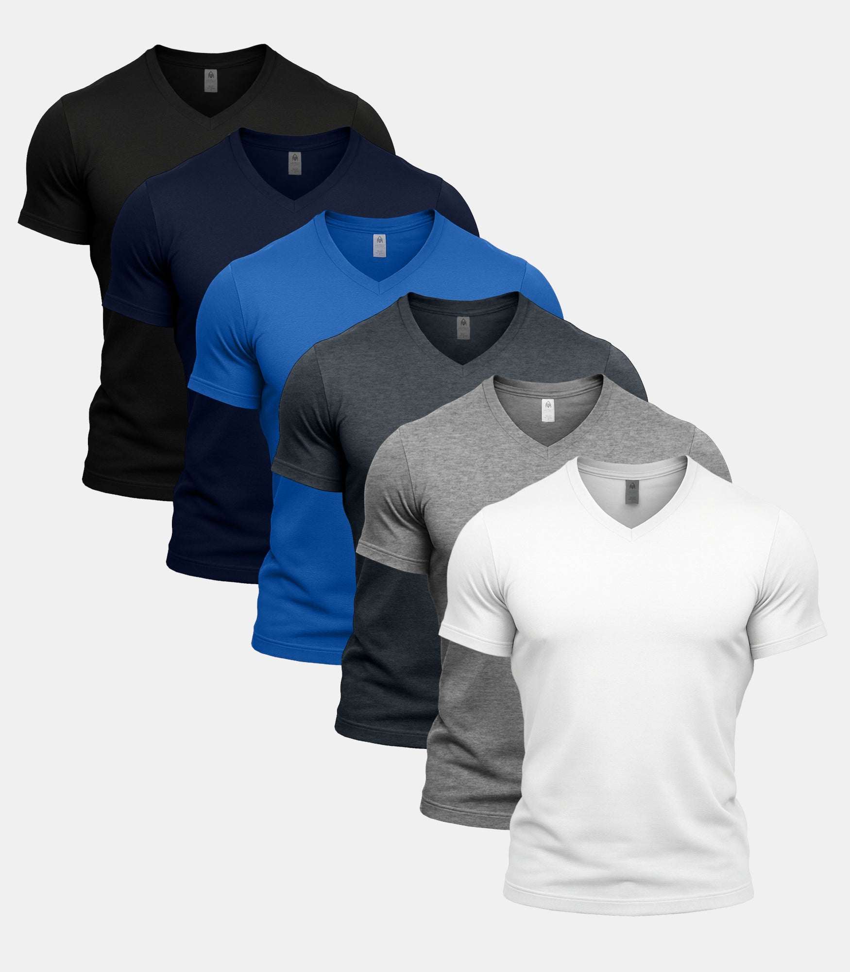 Multi Colour V-Neck 6 Pack