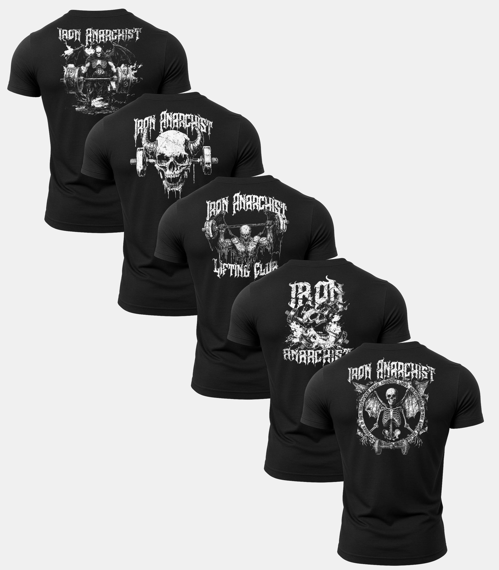 Iron Anarchist Gym T-Shirt 5 Pack
