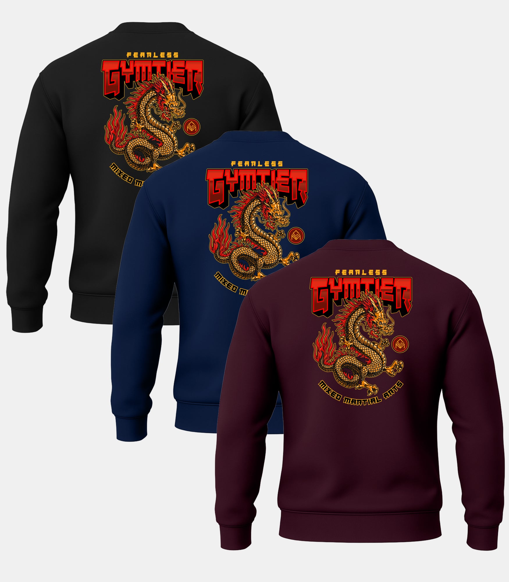 MMA Classic Gym Sweatshirts 3 Pack
