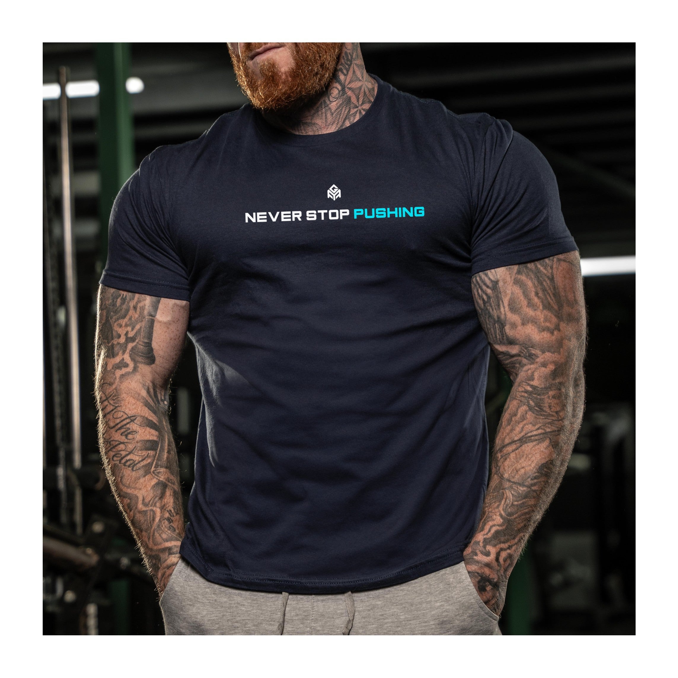 GYMTIER-CORENEVERSTOPPUSHING-GD001 - NAVY