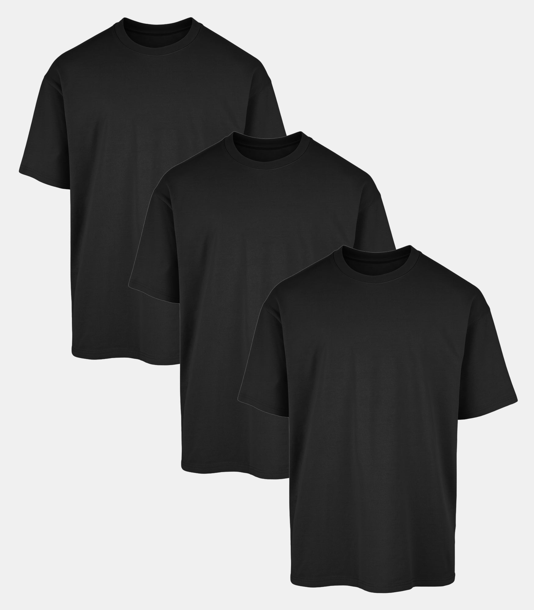 All Black Oversized Gym T-Shirt 3 Pack
