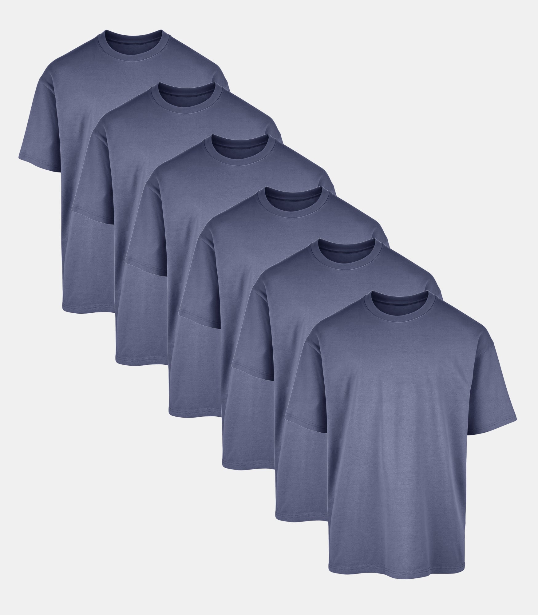 All Blue Oversized Gym T-Shirt 6 Pack