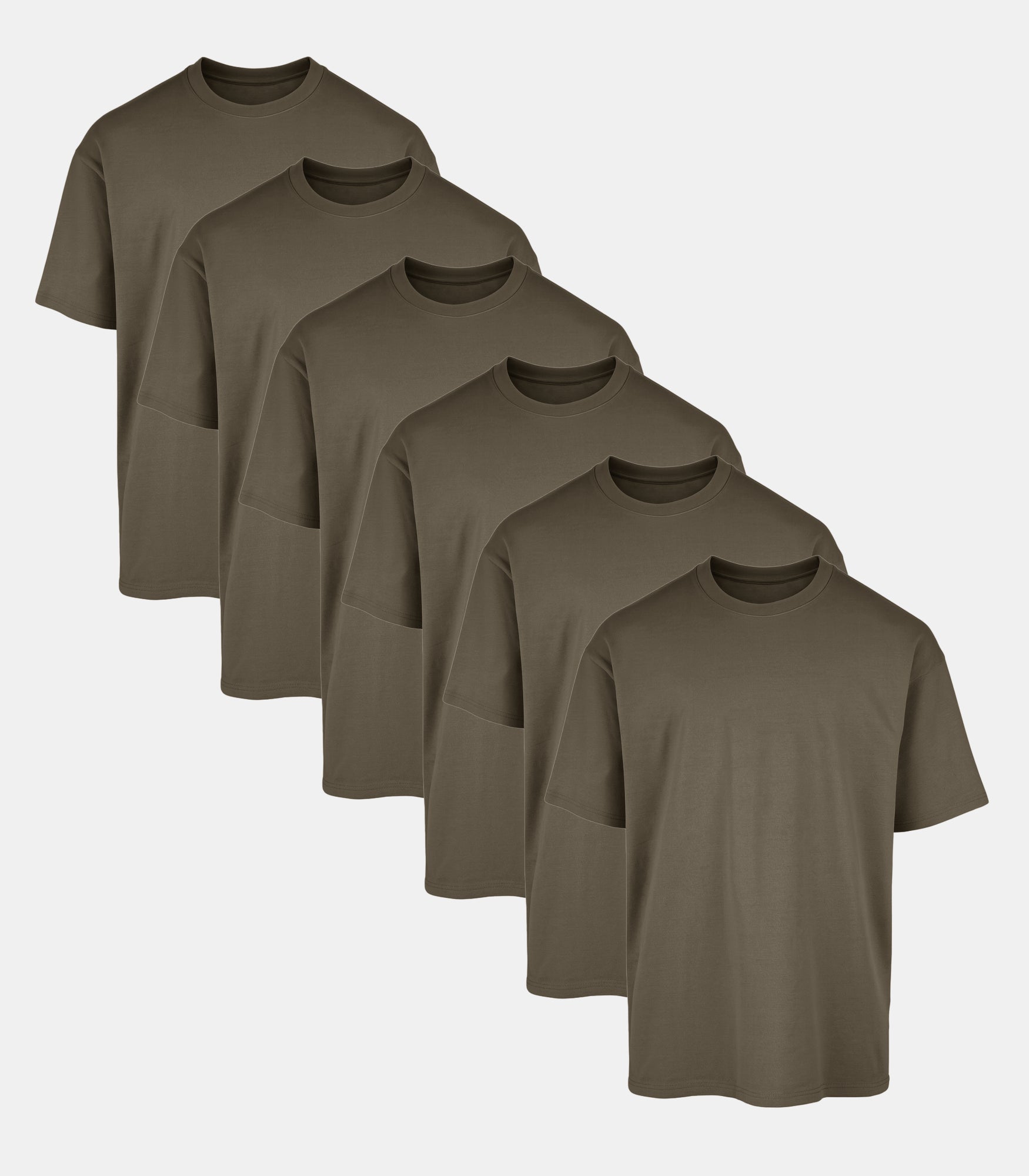 All Green Oversized Gym T-Shirt 6 Pack