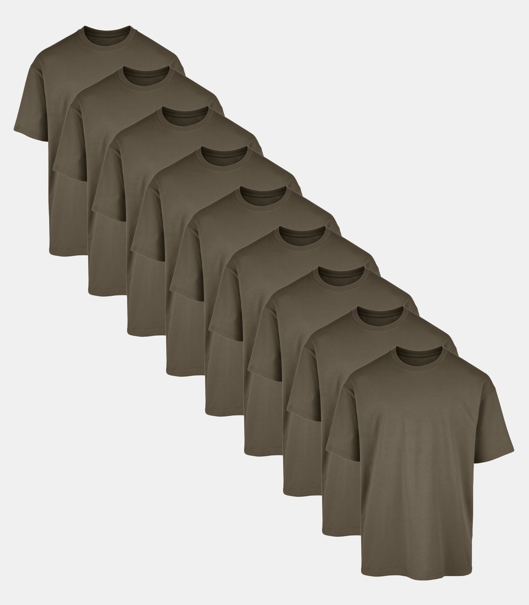 All Green Oversized Gym T-Shirt 9 Pack