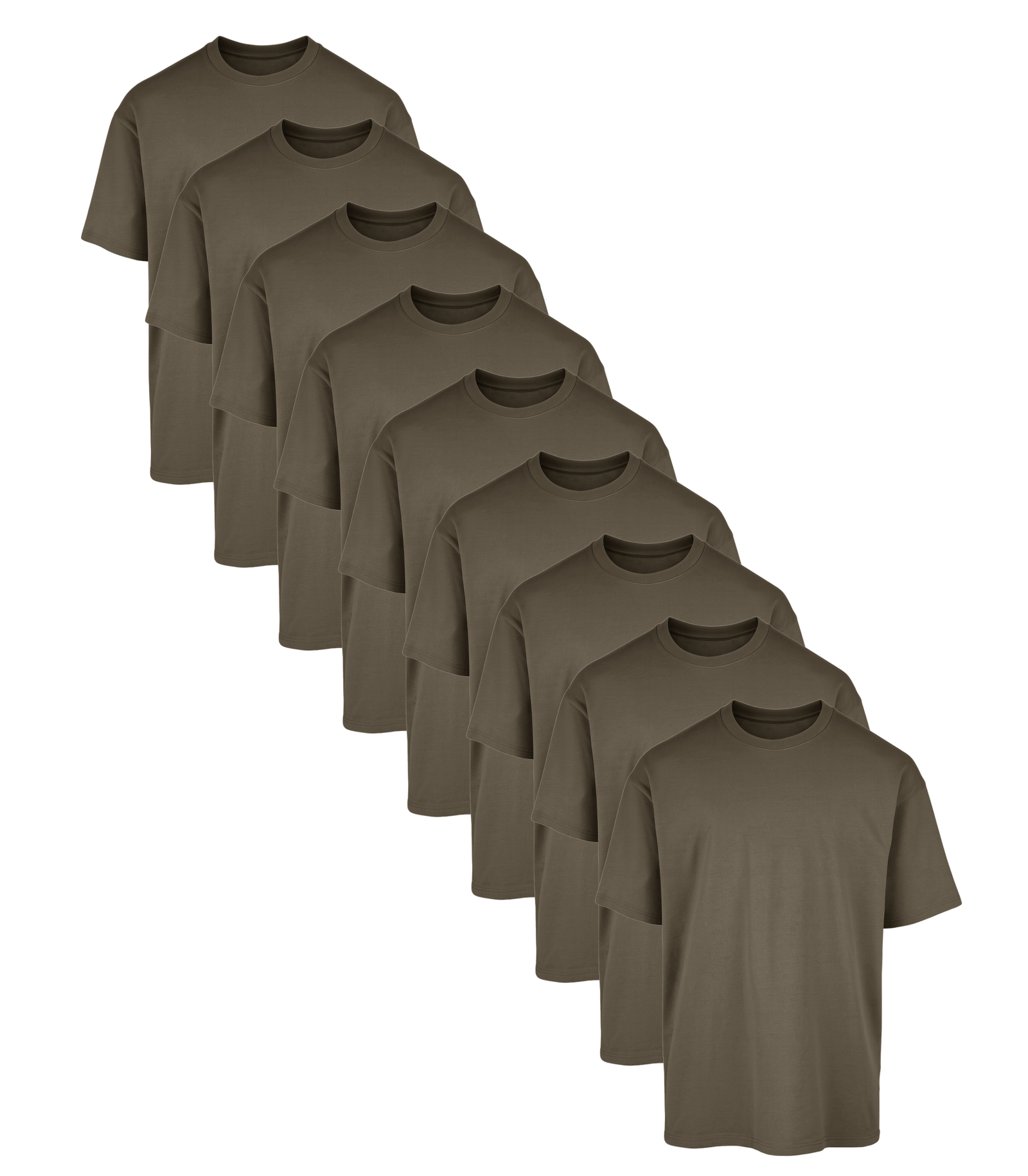 All Green Oversized Gym T-Shirt 9 Pack