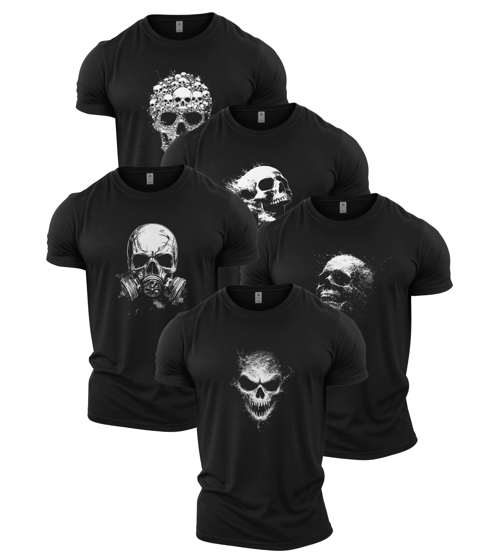 The Skull Collection - Gym T-Shirt 5 Pack