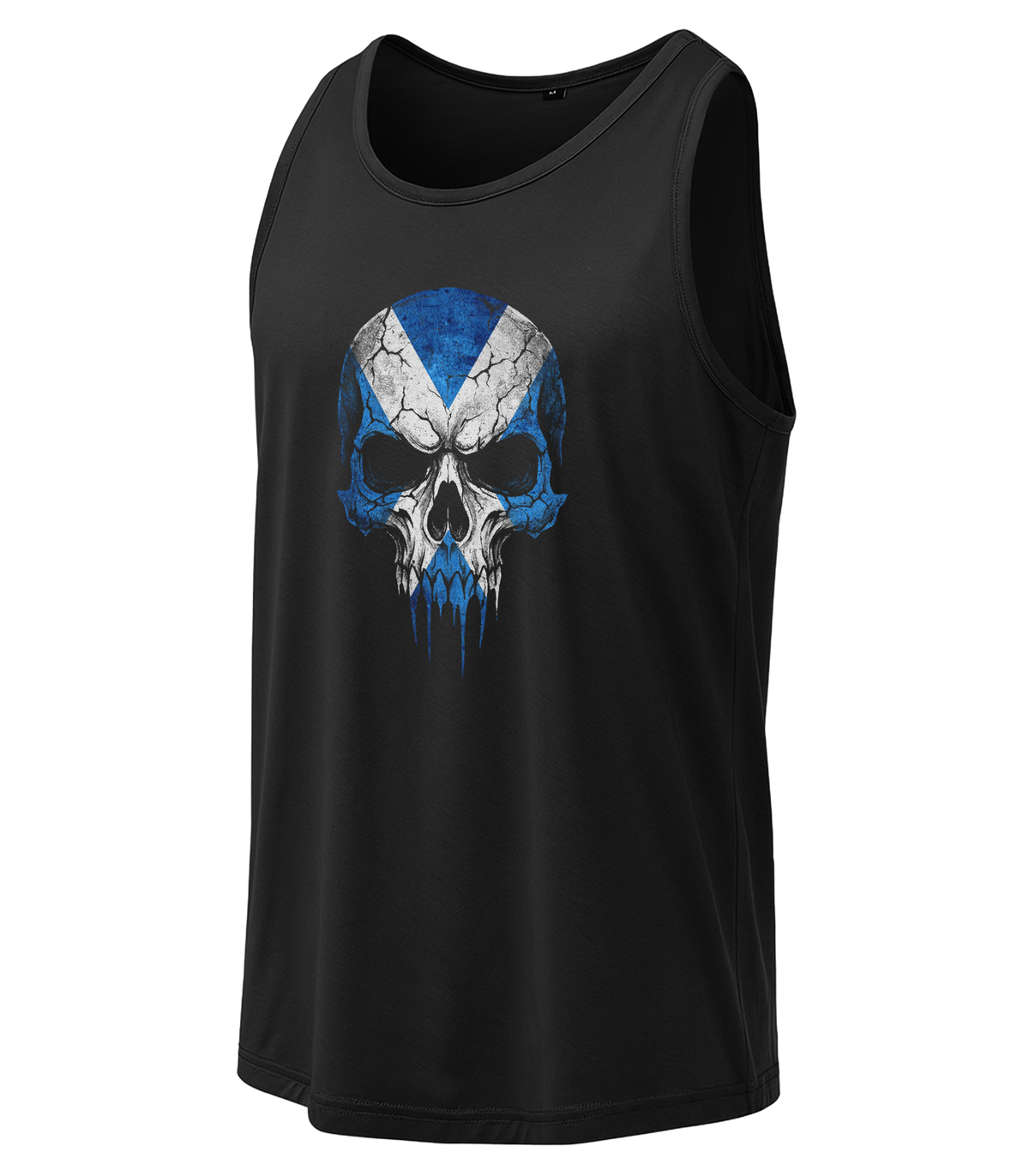 Skull Scotland Flag - Men's Vest | Angle
