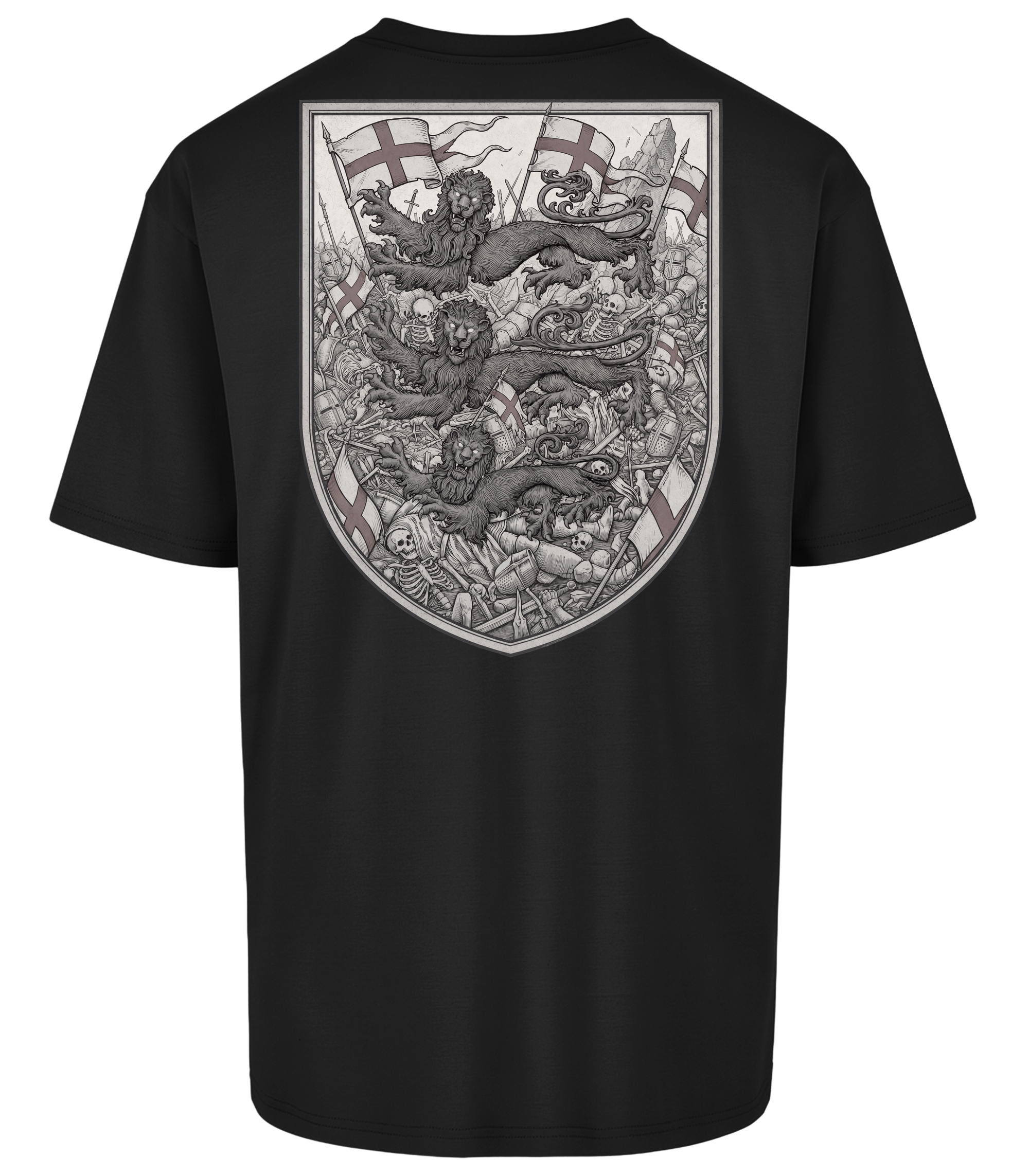 England 3 Lions Emblem - Men's Oversized Tee