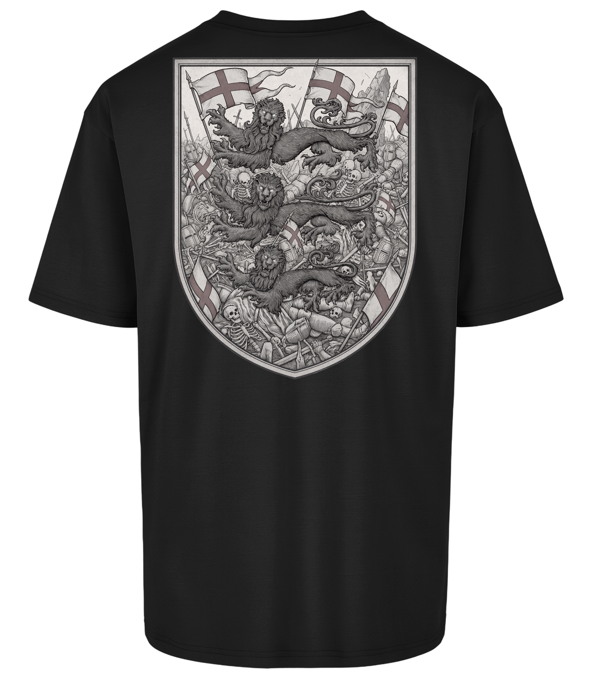 England 3 Lions Emblem - Men's Oversized Tee