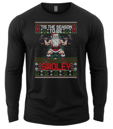 Merry Liftmas Longsleeve Gym T-Shirt 3 Pack - Black