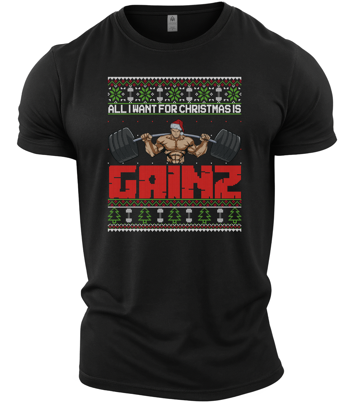 GYMTIER-ALLIWANTFORCHRISTMAS-GD001 - BLAC