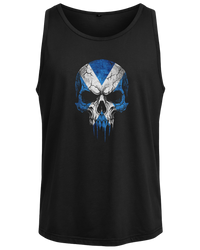 Skull Scotland Flag - Men's Vest | Front