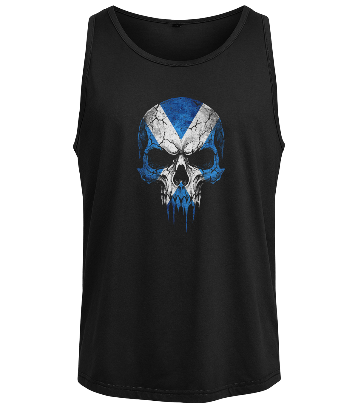 Skull Scotland Flag - Men's Vest | Front