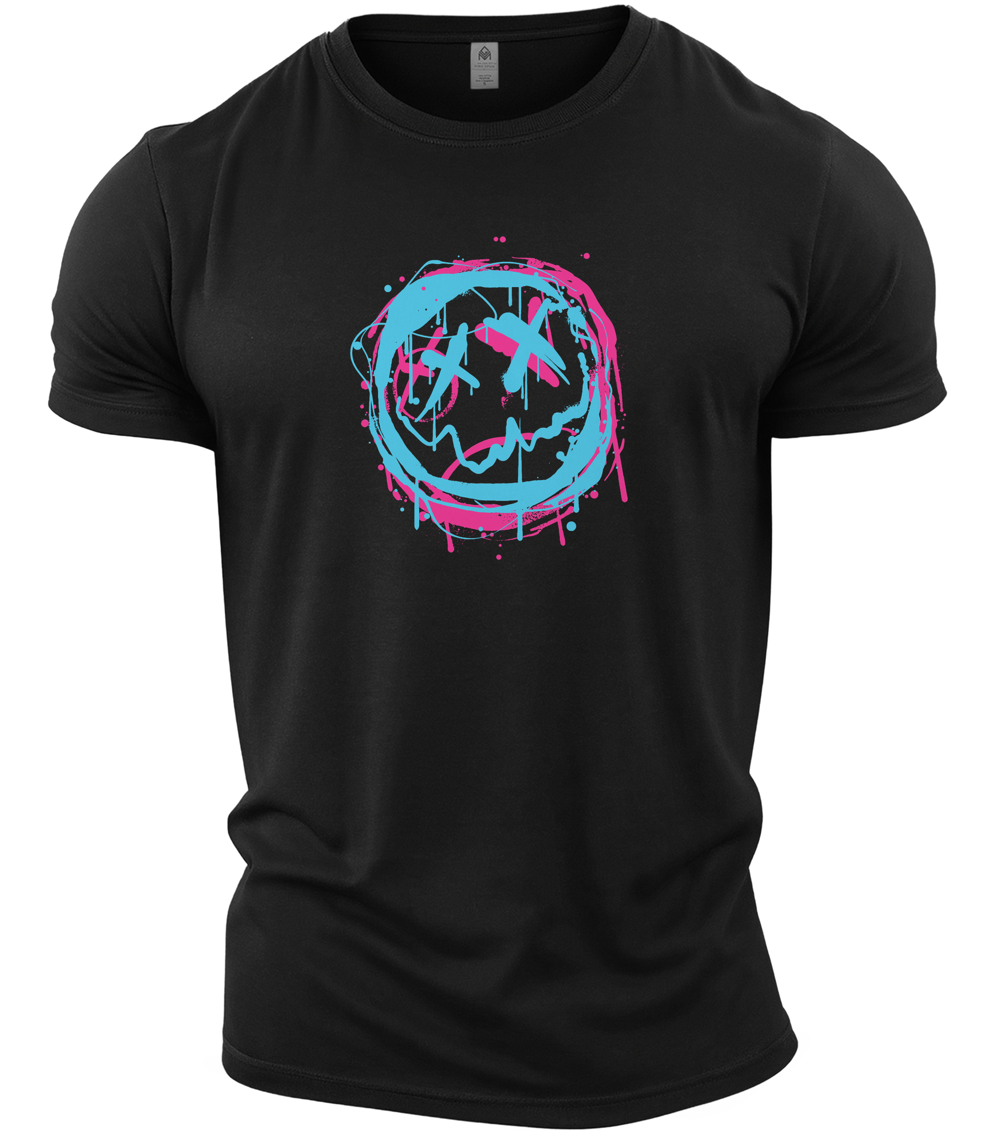 GYMTIER-TWISTEDSMILEY-GD001 - BLAC