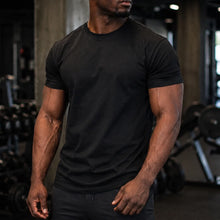 All Black Crew Neck Gym T-Shirt 9 Pack - Black