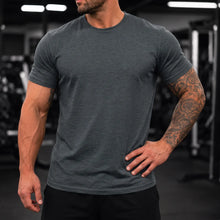 Essentials Crew Neck Gym T-Shirt 3 Pack - Dark Heather