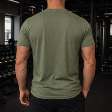 back | Model 3 | Heather Military Green