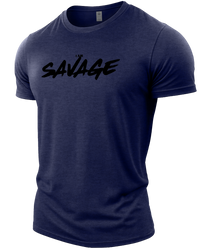 Heather Navy | Angle