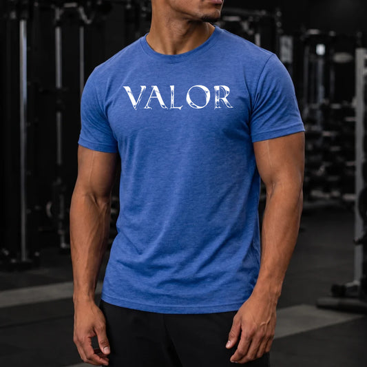 front | Model 2 | Primary | Heather Royal Blue