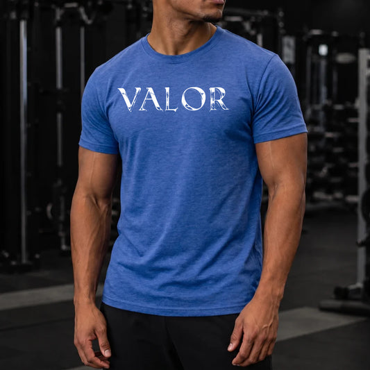 front | Model 2 | Primary | Heather Royal Blue