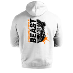 Strongman Beast Orange - Gym Hoodie