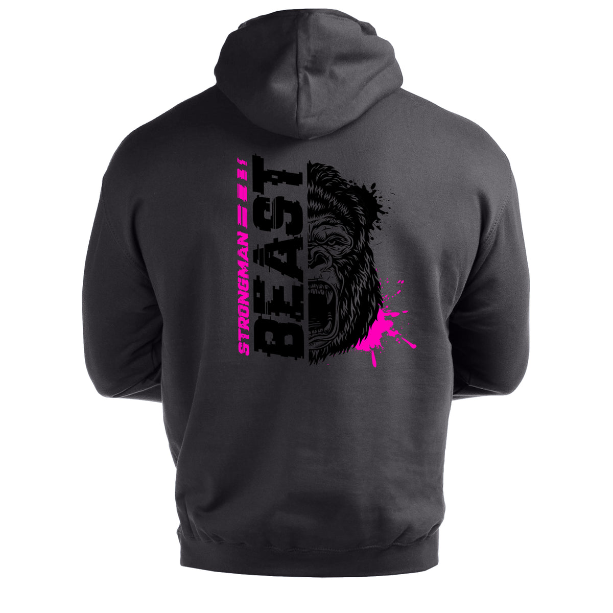 Strongman Beast Pink - Gym Hoodie