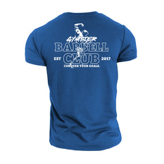 Gymtier Barbell Club - Conquer Your Goals - Gym T-Shirt