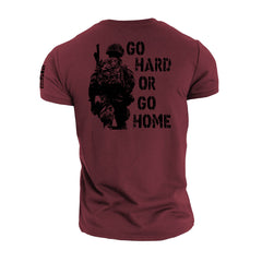 Go Hard Or Go Home - Gymtier Barbell Division Gym T-Shirt