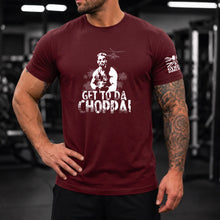 Gymtier Barbell Division - Choppa Gym T-Shirt 6 Pack - Maroon