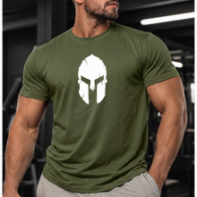 Spartan Helmet Gym T-Shirt 3 Pack - Military Green