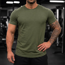 Multi Colour Crew Neck Gym T-Shirt 9 Pack - Military Green