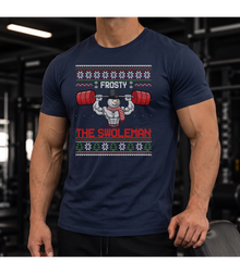Merry Liftmas Gym T-Shirt 3 Pack 1 - Navy