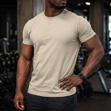 Multi Colour Crew Neck Gym T-Shirt 9 Pack - Sand