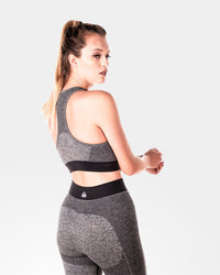 Womens Sculpt Grey Sports Bra