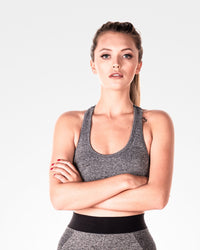 Womens Sculpt Grey Sports Bra