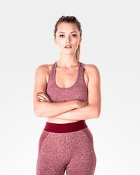 Womens Sculpt Red Sports Bra