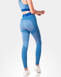 Womens Sculpt Blue Leggings