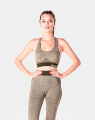 Womens Sculpt Khaki Sports Bra